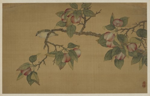 Bird and Fruit, Qing dynasty, 1741. Creator: Wu Zhang.