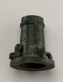 Chariot fitting: axle cap and linchpin, Eastern Zhou dynasty, 770-221 BCE. Creator: Unknown.