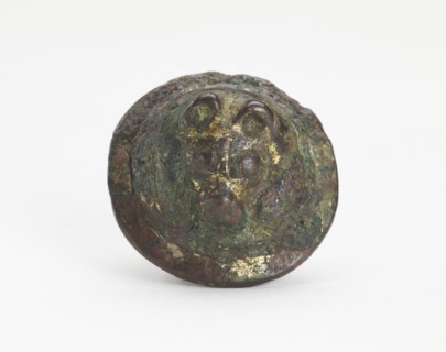 Ornament with a bear head, Han dynasty, 206 BCE-220 CE. Creator: Unknown.