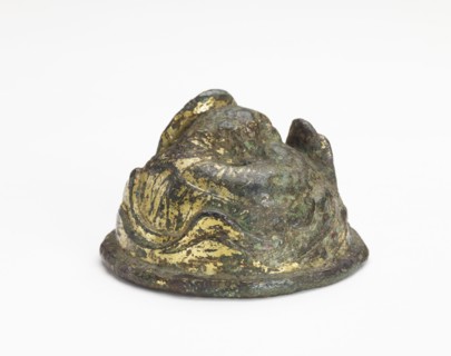 Mat weight in the form of a tiger in mountains, Han dynasty, 206 BCE-220 CE. Creator: Unknown.