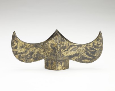 Spear guard with dragon, tiger, turtle and bird design, Han dynasty, 206 BCE-220 CE. Creator: Unknown.