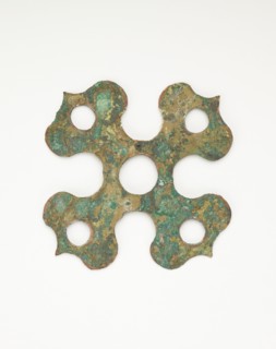 Ornament in the form of a persimmon receptacle, Han dynasty, 206 BCE-220 CE. Creator: Unknown.