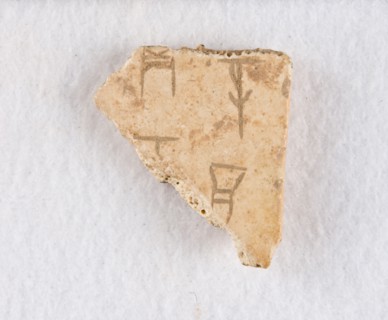 Inscribed bone fragment ("oracle bone"), Late Shang dynasty, ca. 1300-1050 BCE. Creator: Unknown.