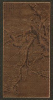 Snow-laden branches of a plum-tree, Ming dynasty, 15th-16th century. Creator: Unknown.
