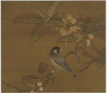 Java Sparrow on a berry branch, Ming dynasty, 15th century. Creator: Unknown.