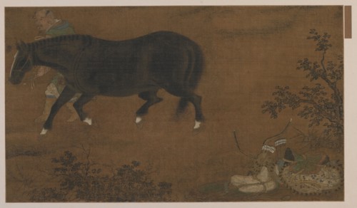 A Tartar, His Horse, and Equipment, Ming dynasty, 1368-1644. Creator: Unknown.