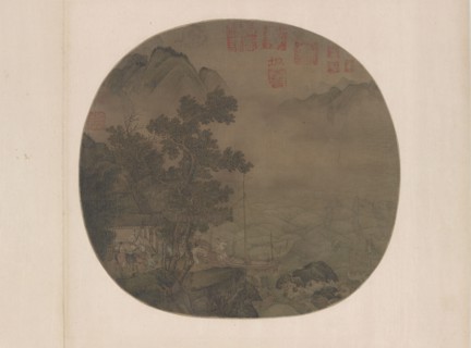 Waiting in a Pavilion for a Boat, Ming dynasty, 15th-16th century. Creator: Unknown.
