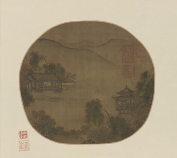 Pavilions by a mountain stream, Ming dynasty, 16th-17th century. Creator: Unknown.