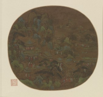 Palace and gardens, Ming dynasty, 16th-17th century. Creator: Unknown.