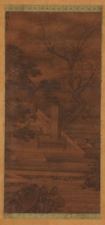 A Poet dreaming in his riverside pavilion, Ming or Qing dynasty, 17th century. Creator: Unknown.