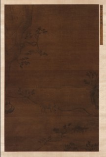 A Water-buffalo and a herd-boy near a stream, Ming or Qing dynasty, (17th century?). Creator: Unknown.