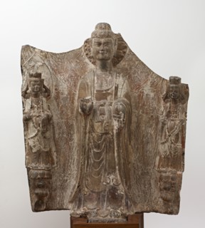 Buddhist stele, Period of Division, ca. 520s. Creator: Unknown.