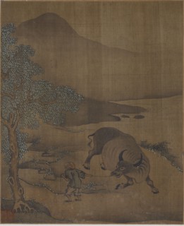 Water Buffalo and Herdboy, Possibly Ming dynasty, 1368-1644. Creator: Unknown.