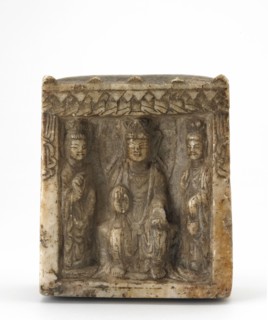 Four-sided miniature stele, Possibly Western Wei dynasty, ca. 550. Creator: Unknown.