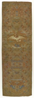 Brocade panel, Qing dynasty, 18th century. Creator: Unknown.