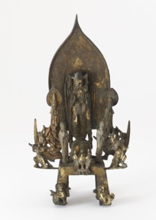 Standing Bodhisattva with attendants, Sui dynasty, 596. Creator: Unknown.