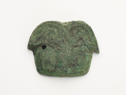 Ornament in the form of an animal mask, Western Zhou dynasty, ca. 1050-770 BCE. Creator: Unknown.
