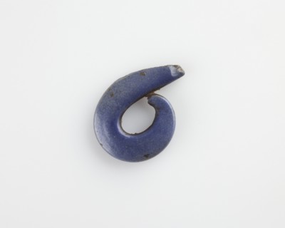 Fragment of an inlay in the form of a ram's horn, New Kingdom, 1307-1196 BCE. Creator: Unknown.
