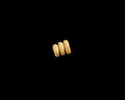 Bead, triple, New Kingdom, 1550-1196 BCE. Creator: Unknown.