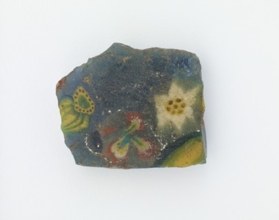 Fragment of an inlay with floral design, Ptolemaic Dynasty to Roman Period, 305 BCE-14 CE. Creator: Unknown.