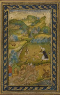 Layla and Majnun, Mughal dynasty, 17th century. Creator: Unknown.