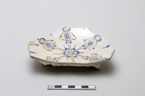 Fragmentary base of a large bowl, Saljuq period, early 13th century. Creator: Unknown.