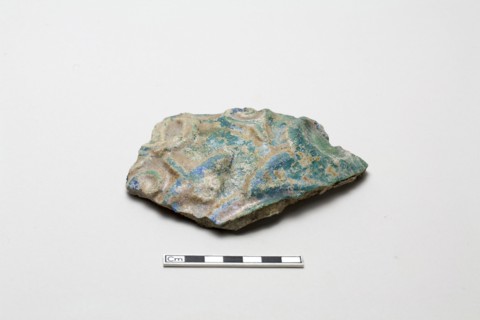 Fragment moulded in high relief, Saljuq period, early 13th century. Creator: Unknown.