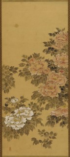 Red and white peonies, Edo period, 1615-1868. Creator: Unknown.