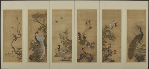 Birds and flowers, Edo period, 18th century. Creator: Unknown.