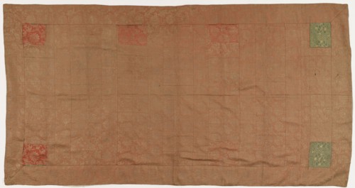 Brocade, silk. A Buddhist monk's robe, patched: Kesa, Edo period, 1615-1868. Creator: Unknown.