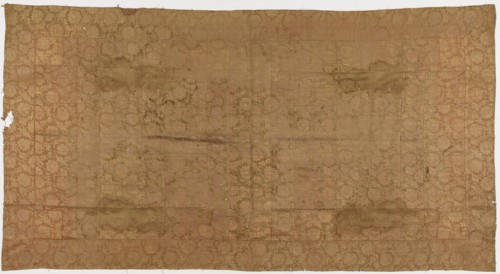 Brocade, silk. A Buddhist monk's robe, patched: Kesa, Edo period, 1615-1868. Creator: Unknown.