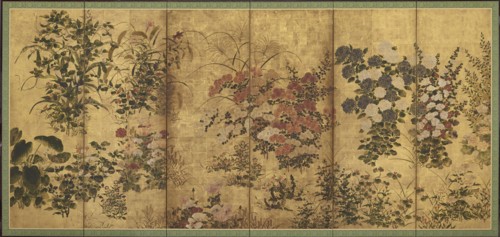 Summer and autumn flowers, Edo period, 17th century. Creator: Unknown.