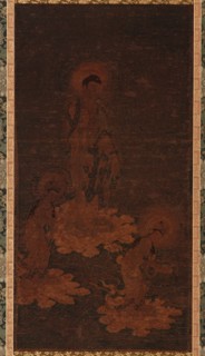Buddha Amida's welcoming descent, Kamakura period, (14th century?). Creator: Unknown.