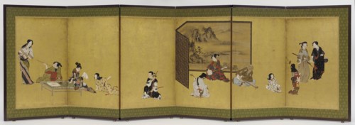 Indoor occupations, Momoyama period, 1568-1615. Creator: Unknown.