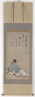 The Poet Kakinomoto no Hitomaro, Muromachi or Momoyama period, 16th century. Creator: Unknown.