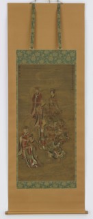 Group of deva and devi, Nanbokucho period, 14th-15th century. Creator: Unknown.