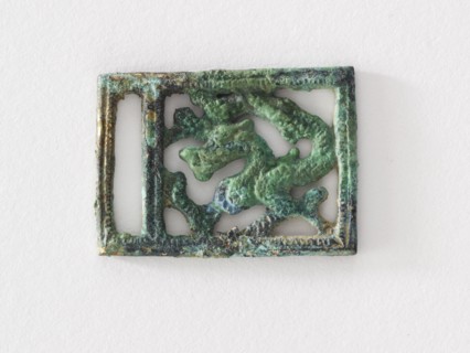 Costume ornament: striding dragon, Goryeo period, 12th-13th century. Creator: Unknown.