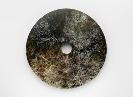Disk (bi ?) with incised glyph, Late Neolithic period, ca. 3300-2250 BCE. Creator: Unknown;Unknown.