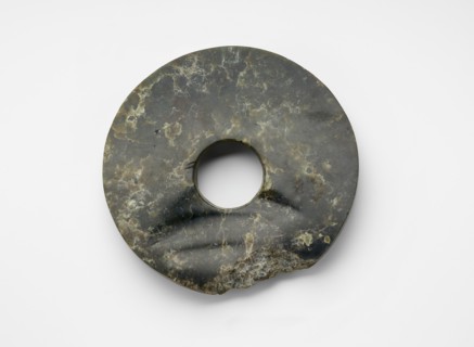 Disk (bi ?) with incised glyph (fragment), Late Neolithic period, ca. 3300-2250 BCE. Creator: Unknown.