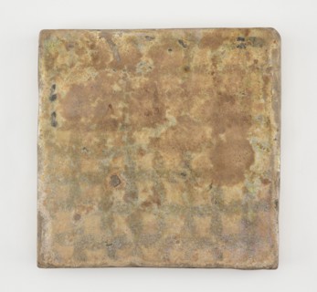 Tile, square, Abbasid period, late 12th-early 13th century. Creator: Unknown.