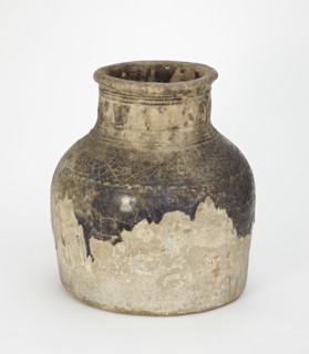 Jar, large, wide-mouthed, cylindrical, 11th-12th century. Creator: Unknown.