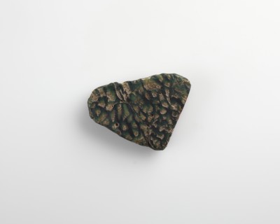 Fragment of a tablet for inlay, Ptolemaic Dynasty or Roman period, 200 BCE-100 CE. Creator: Unknown.