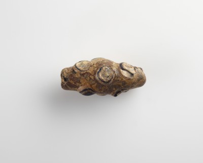 Bead, large spindle-shaped. One end broken, 4th century BCE. Creator: Unknown.