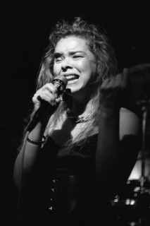 Caprice Fox, New York Voices, Ronnie Scott’s Jazz Club, Soho, London, 9.89. Creator: Brian O'Connor.