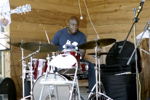 Winston Clifford, Roger Beaujolais Quartet, Three Horseshoes, Knockholt, Kent, 1st June 2021. Creator: Brian O'Connor.