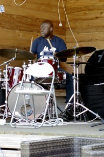 Winston Clifford, Roger Beaujolais Quartet, Three Horseshoes, Knockholt, Kent, 1st June 2021. Creator: Brian O'Connor.