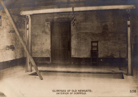 Glimpses of Old Newgate - Interior of Scaffold, c1900. Creator: Rotophot.