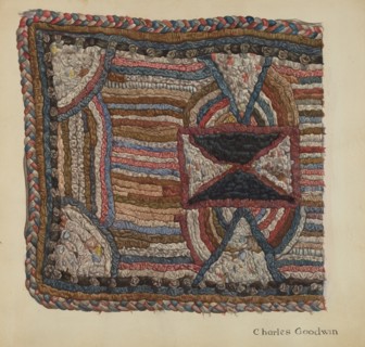 Shaker Shirred Rug, 1935/1942. Creator: Charles Goodwin.