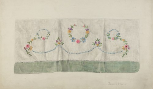 Towel, 1935/1942. Creator: John Hall.