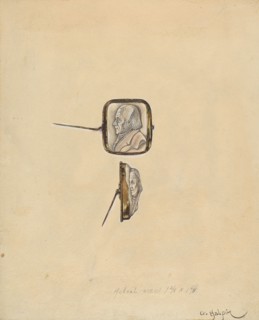 Cameo Brooch, 1935/1942. Creator: Grace Halpin.